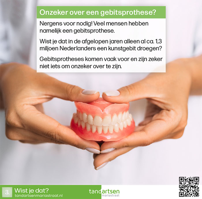 onzeker over een gebitsprothese